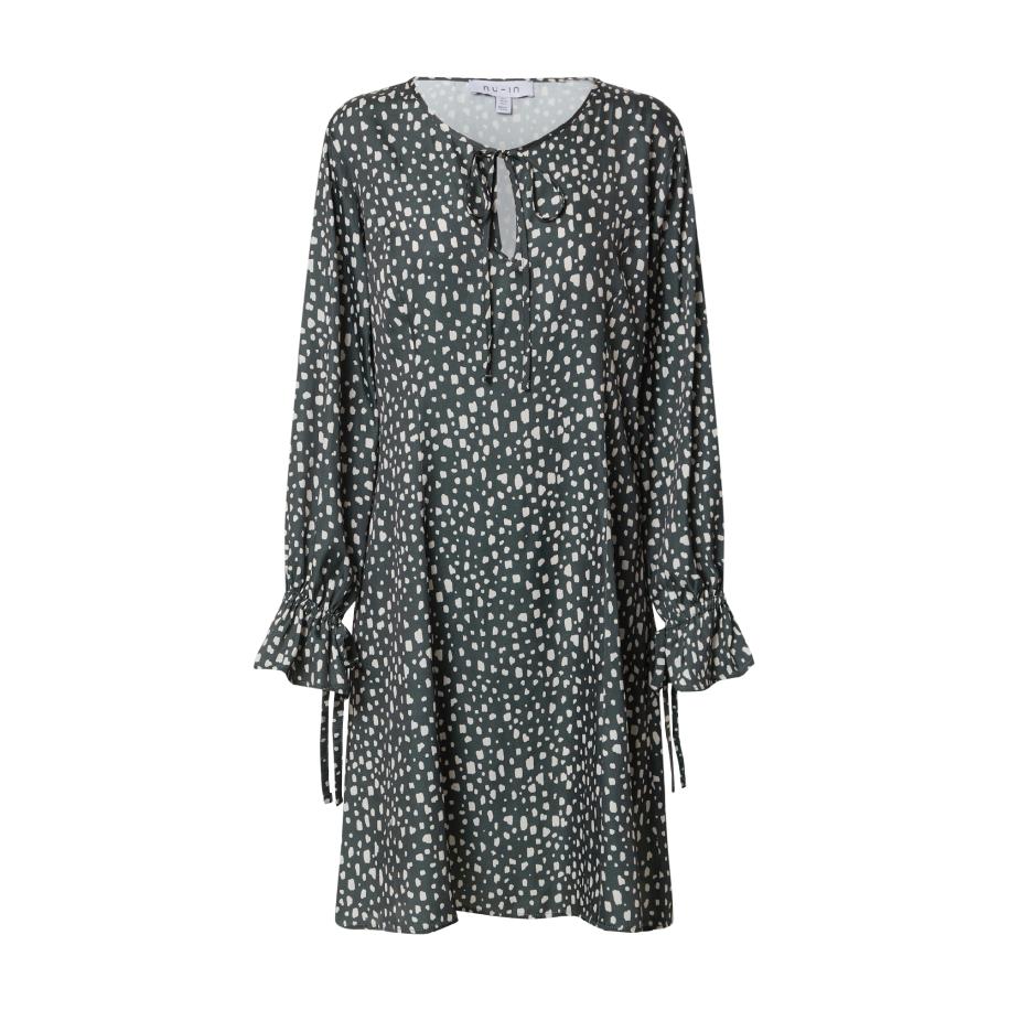 NU-IN NU-IN Jurk donkergrijs / wit -