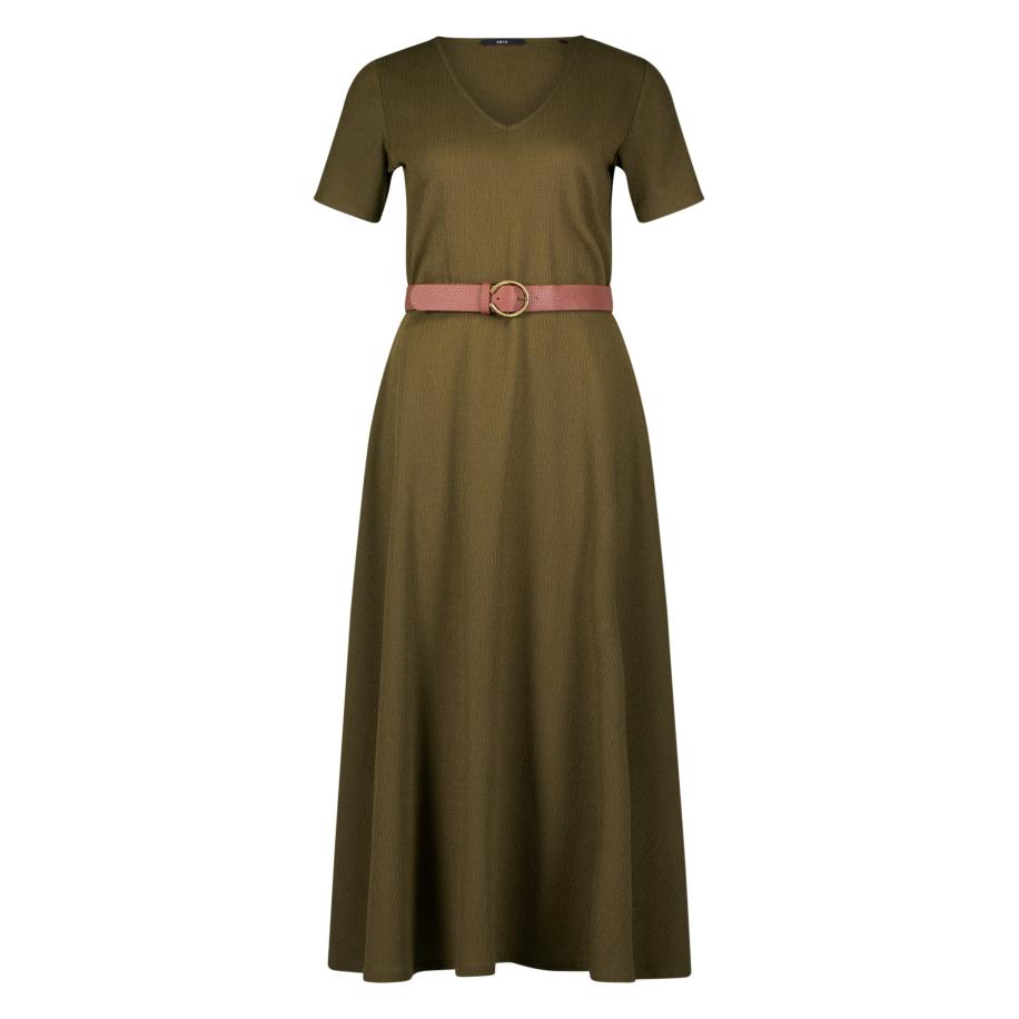 Zero zero Jurk olijfgroen -