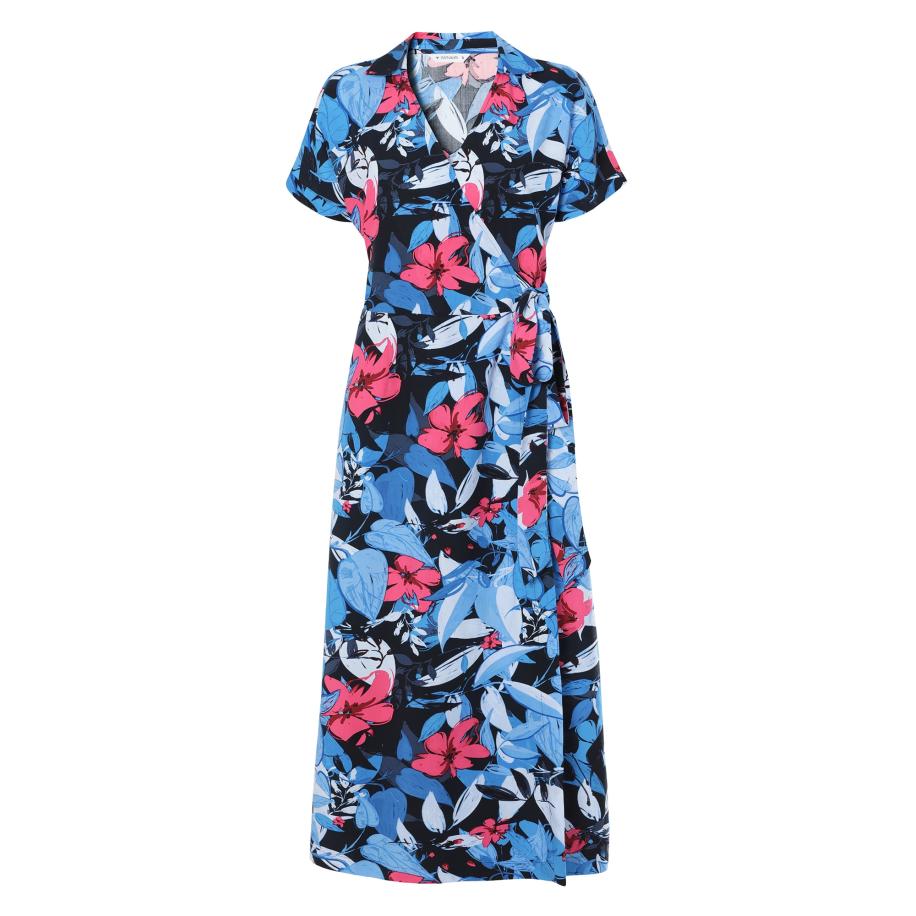 TATUUM Jurk Zerwi marine / lichtblauw / pink / offwhite Blauw