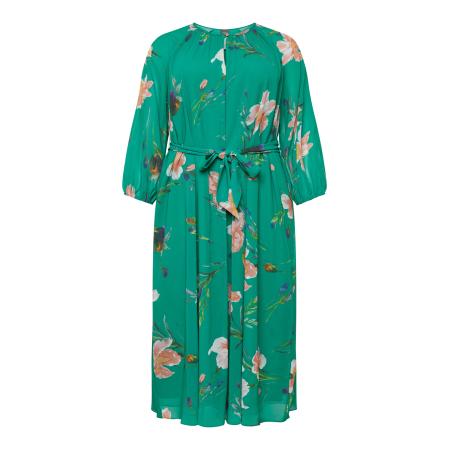 Persona by Marina Rinaldi Persona by Marina Rinaldi Jurk DANAE riet / grasgroen / violetblauw / perzik