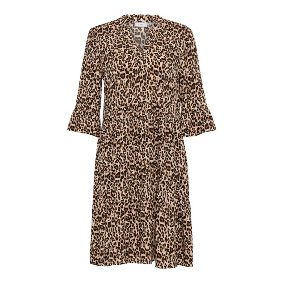 Saint Tropez SAINT TROPEZ Jurk EdaSZ beige / bruin / zwart -