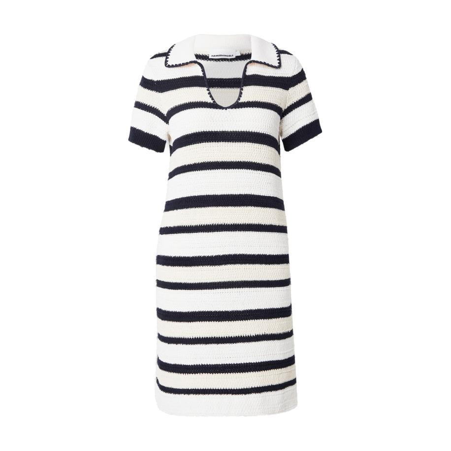 Armedangels ARMEDANGELS Gebreide jurk PAOLINAA zwart / wit / natuurwit -