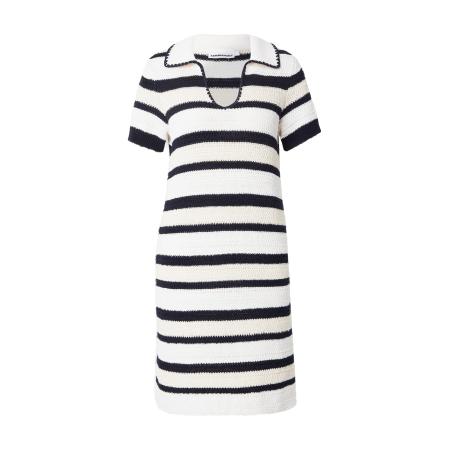 Armedangels ARMEDANGELS Gebreide jurk PAOLINAA zwart / wit / natuurwit