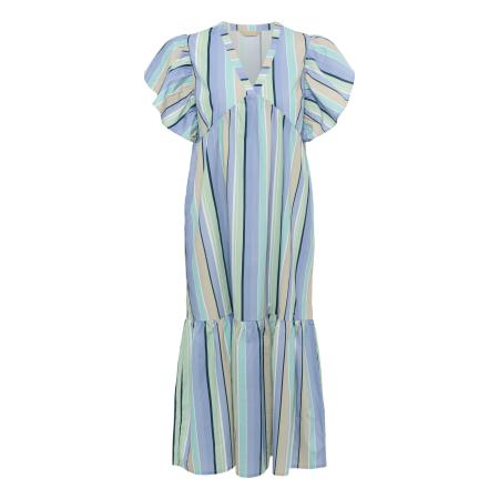 Culture CULTURE Jurk Mola turquoise / royal blue/koningsblauw / duifblauw / lichtgroen