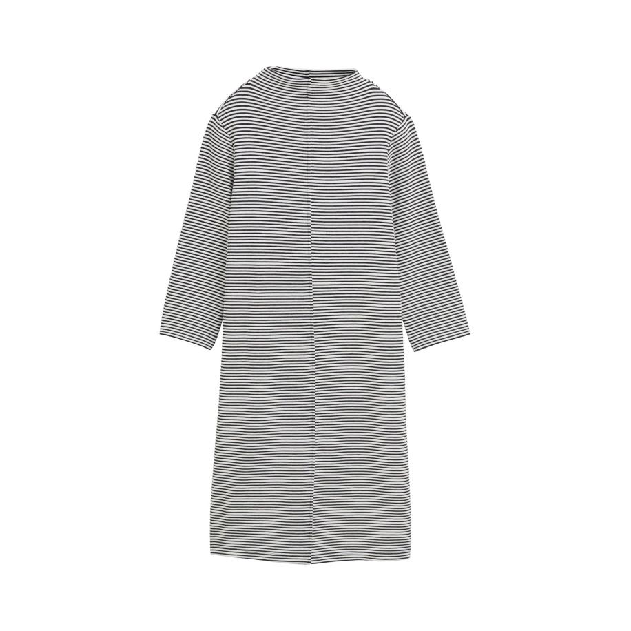 Tom Tailor TOM TAILOR Jurk donkerblauw / wit -