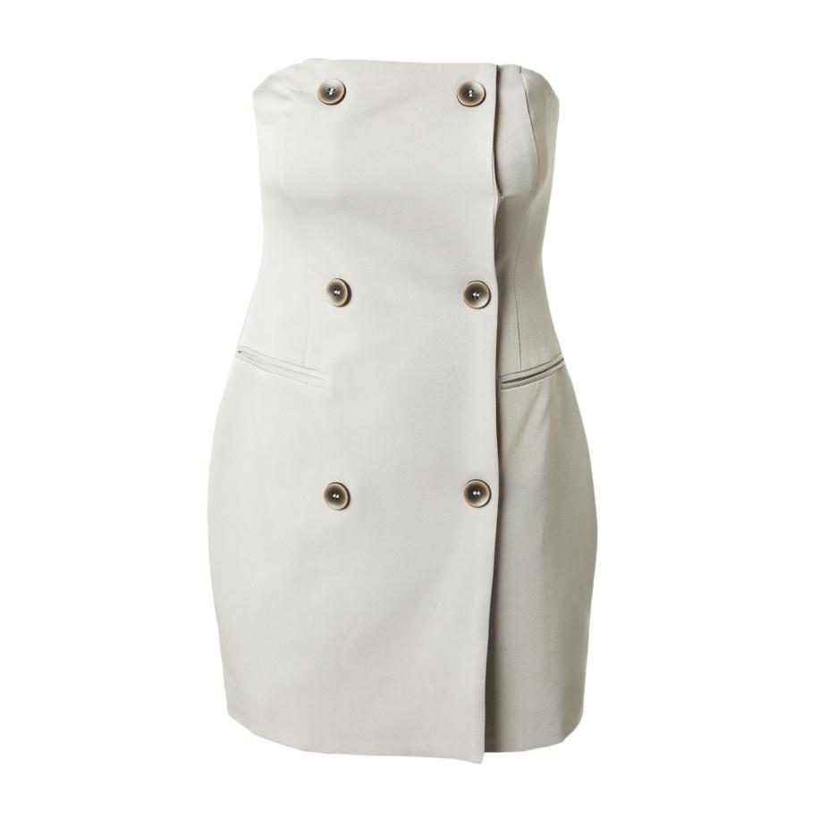 Misspap Misspap Jurk stone grey -