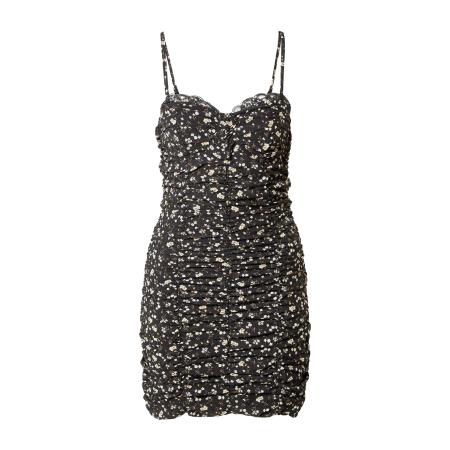 Misspap Misspap Jurk Ditsy beige / crème / zwart