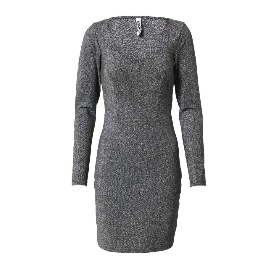 NEON & NYLON NEON & NYLON Jurk zwart / zilver -