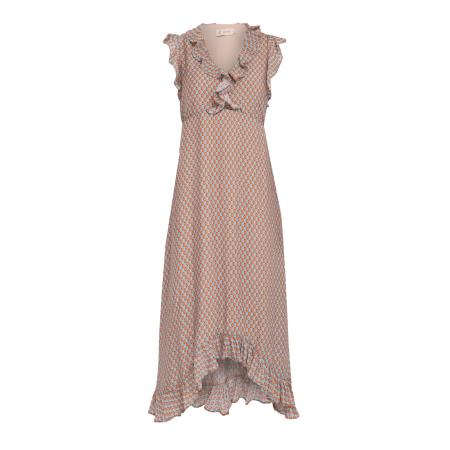 Peppercorn Peppercorn Jurk Nadialine lichtblauw / oranje / pasteloranje / wijnrood