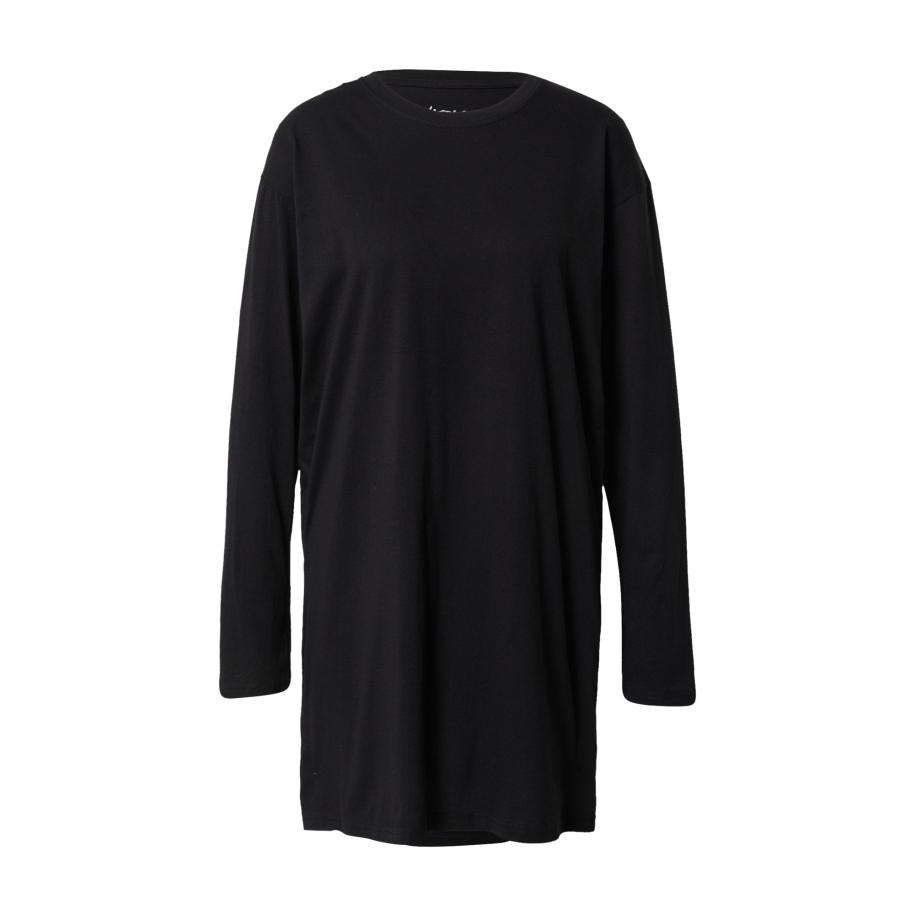 Nasty Gal Jurk Motorcycle abrikoos / zwart / wit Zwart