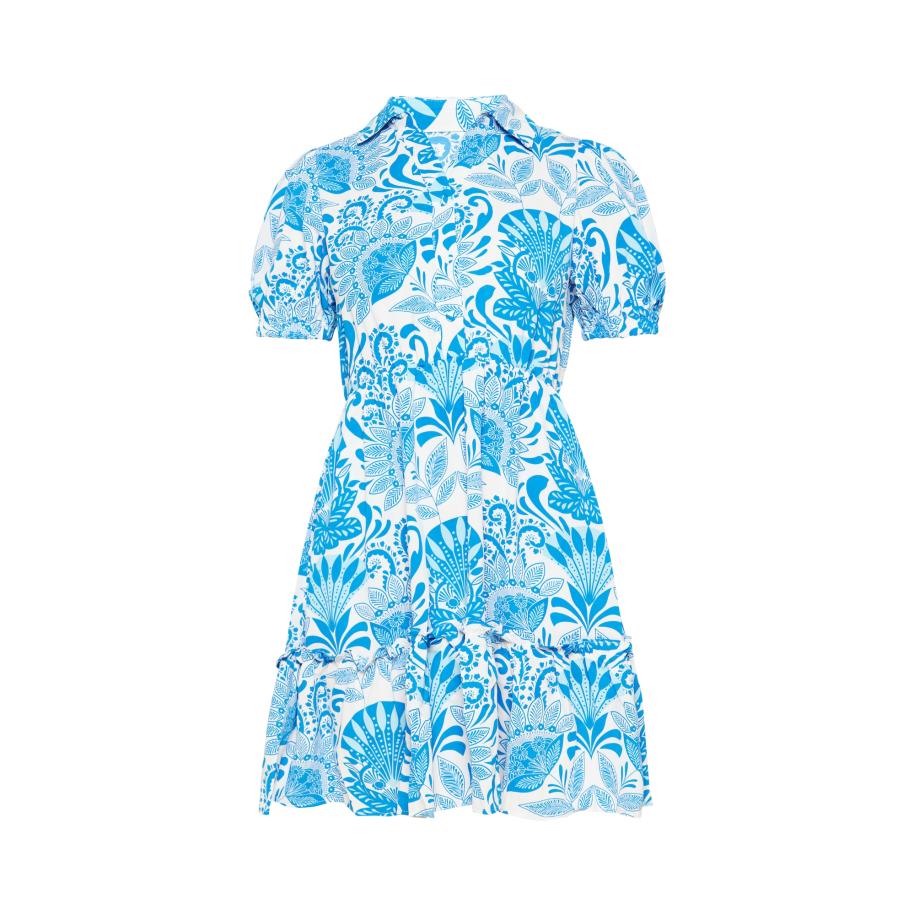 FELIPA FELIPA Jurk Spring Summer blauw / wit -