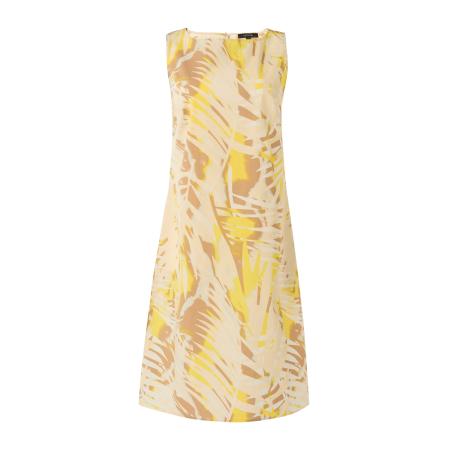 COMMA Jurk beige / bruin / geel / grijs