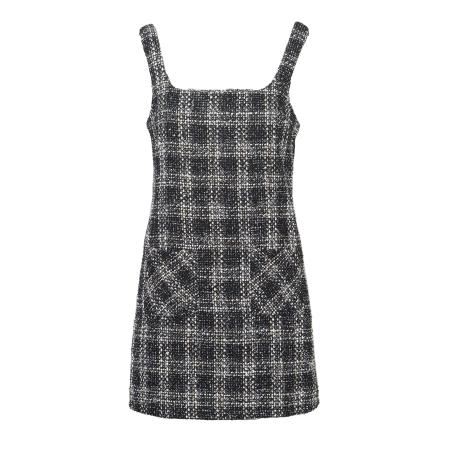 KOROSHI KOROSHI Jurk lichtbruin / zwart / wit