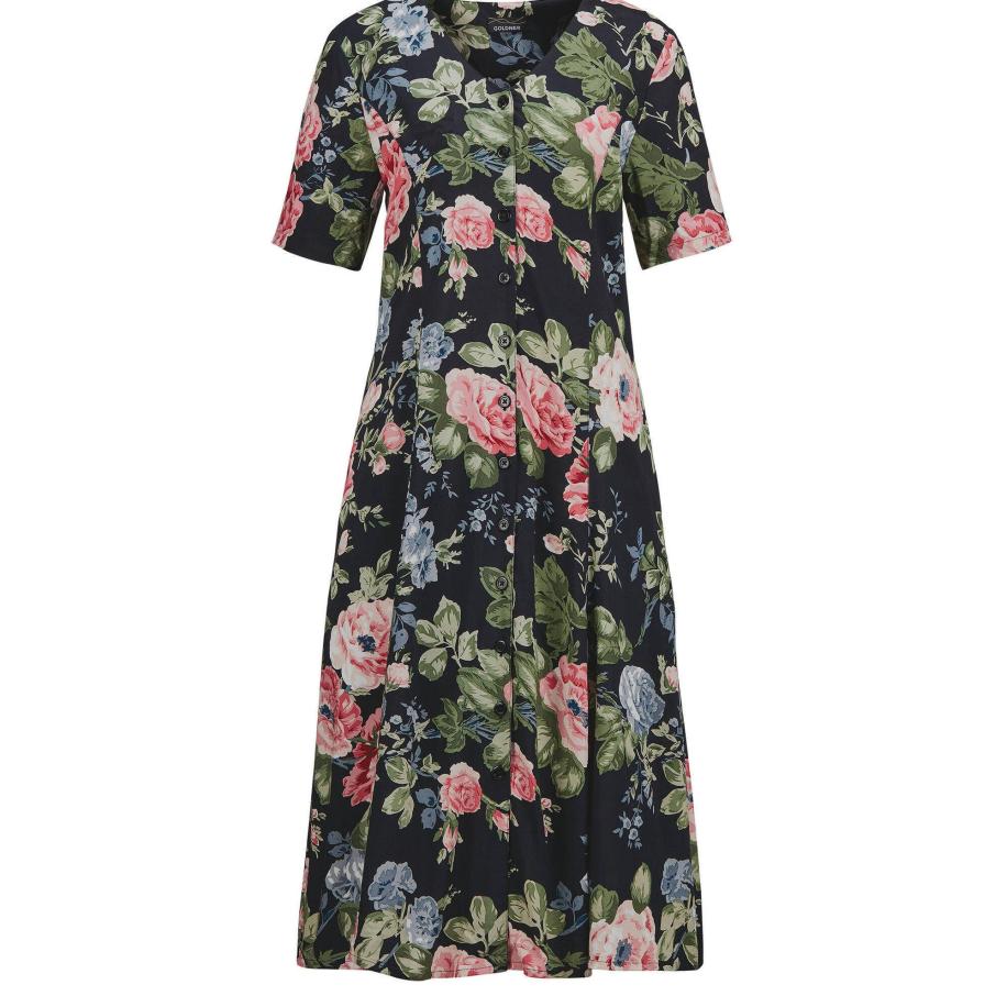 Goldner Goldner Blousejurk marine / groen / pink -