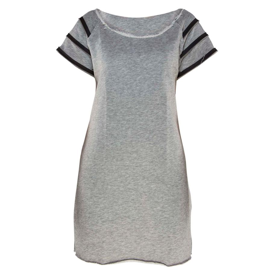 TOOche TOOche Jurk New Sporty grijs gemêleerd / zwart -