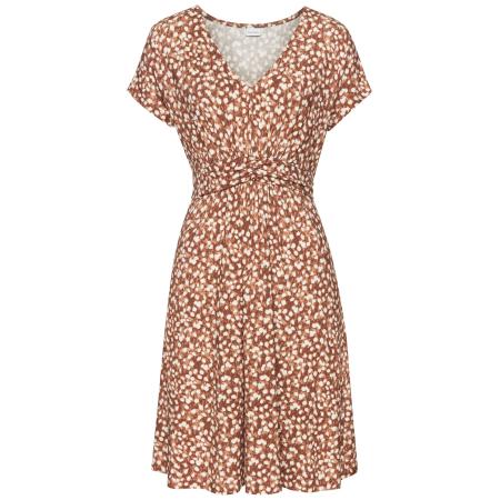 VIVANCE VIVANCE Zomerjurk bruin / karamel / wolwit