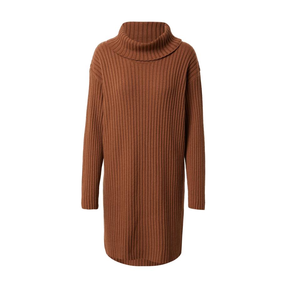 A LOT LESS A LOT LESS Gebreide jurk Isa chocoladebruin -