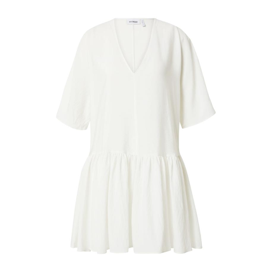 Weekday WEEKDAY Jurk Minou wit -