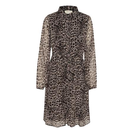 Cream Cream Jurk Yuna chocoladebruin / taupe / zwart