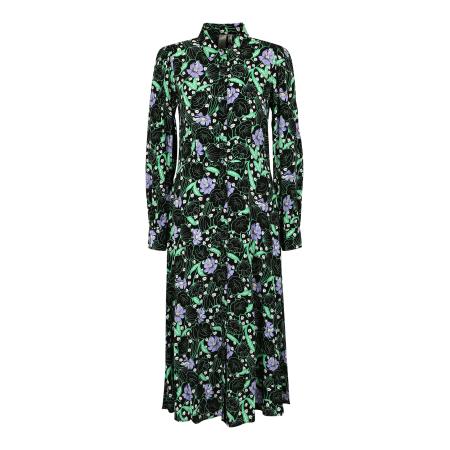 YAS YAS Tall Blousejurk KATYRA pasteelgeel / groen / lichtlila / zwart