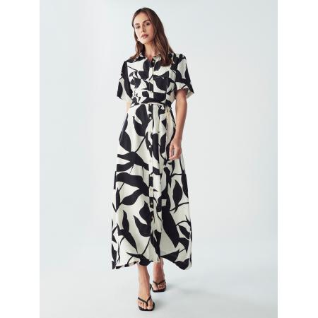 Willa Blousejurk zwart / wit