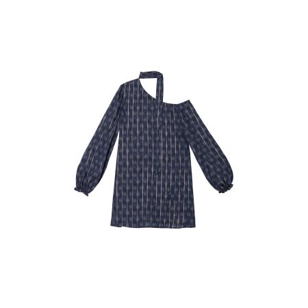 THE-ARE THE-ARE Jurk navy / opaal / zilver