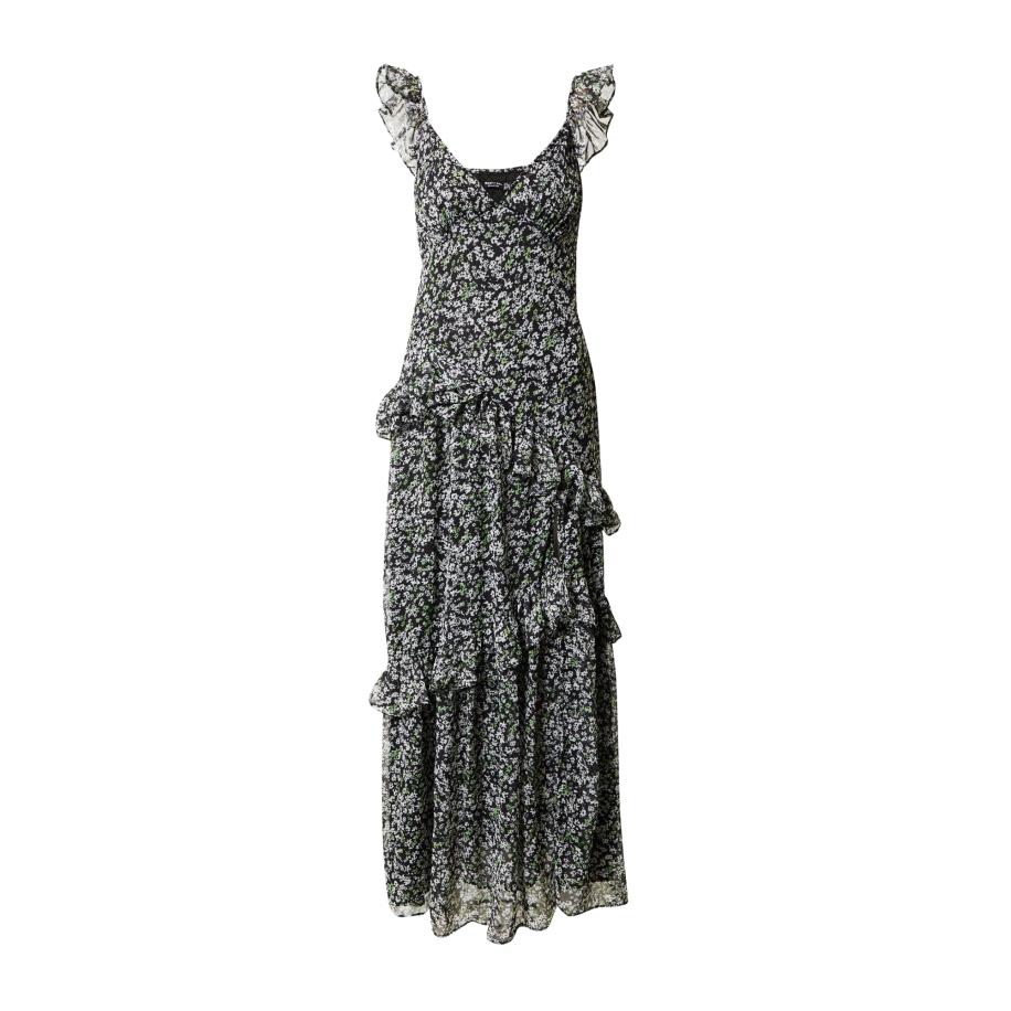 Nasty Gal Nasty Gal Jurk groen / zwart / offwhite -