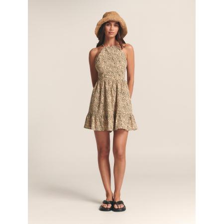 St MRLO Jurk LILA MINI DRESS groen / zwart