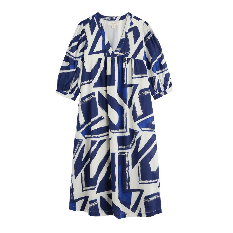 Seasalt Cornwall Seasalt Cornwall Jurk Earth Colours blauw / donkerblauw / wit -