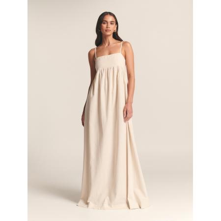 St MRLO Jurk ASTER MAXI DRESS lichtbeige