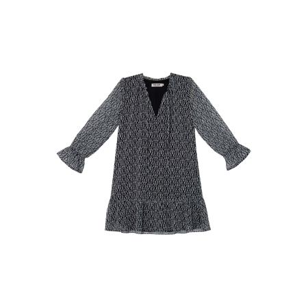 THE-ARE THE-ARE Jurk zwart / wit