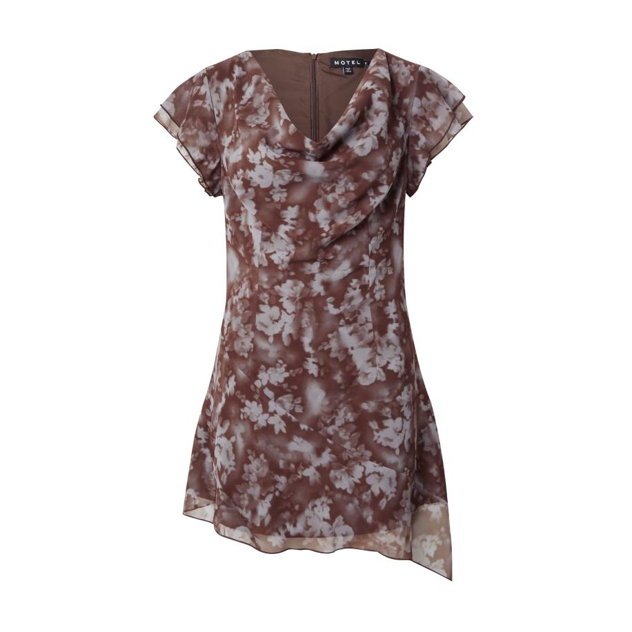 Motel Motel Jurk VALENCIA bruin / lichtgrijs -