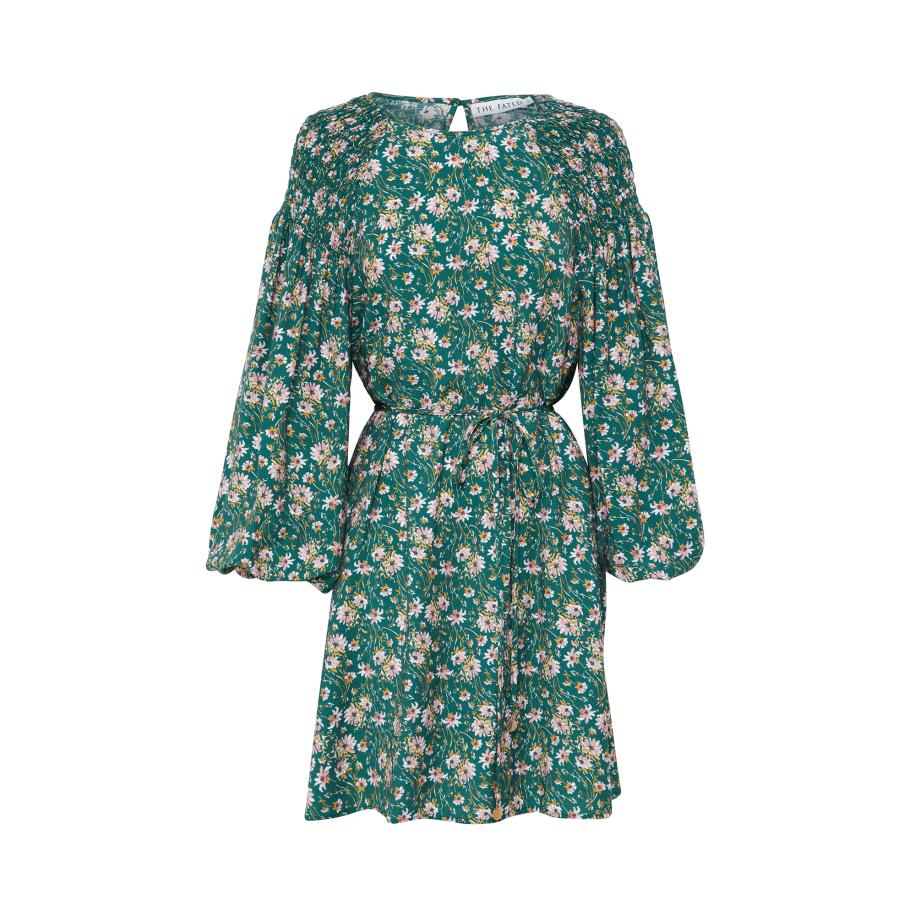 The Fated The Fated Jurk Bennett geel / groen / rosa / wit -