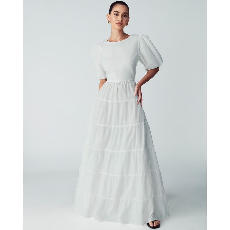 St MRLO Jurk Theo ivoor Bruin