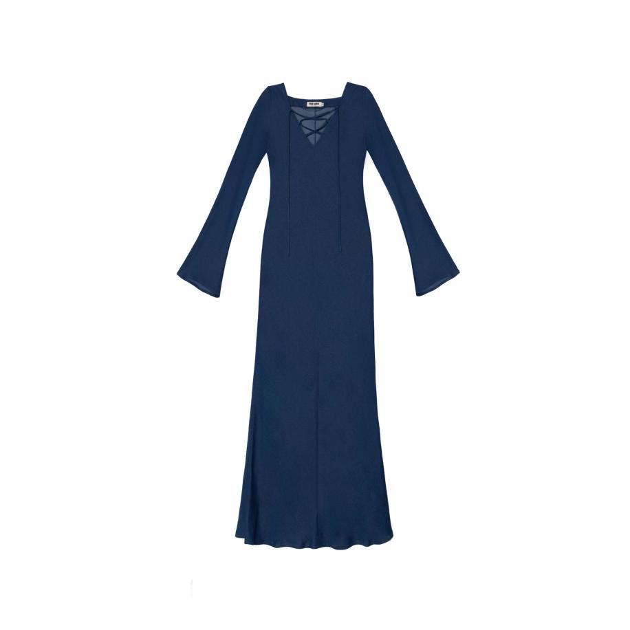 THE-ARE THE-ARE Jurk indigo -