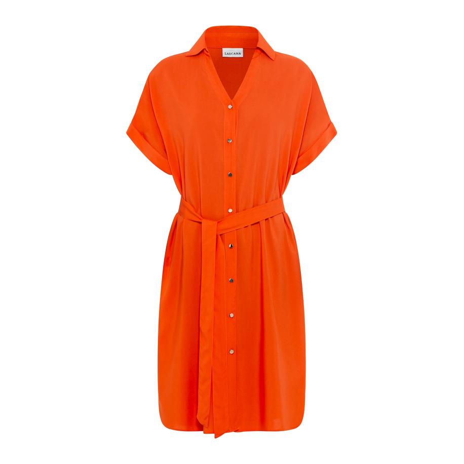 Lascana LASCANA Blousejurk oranjerood -
