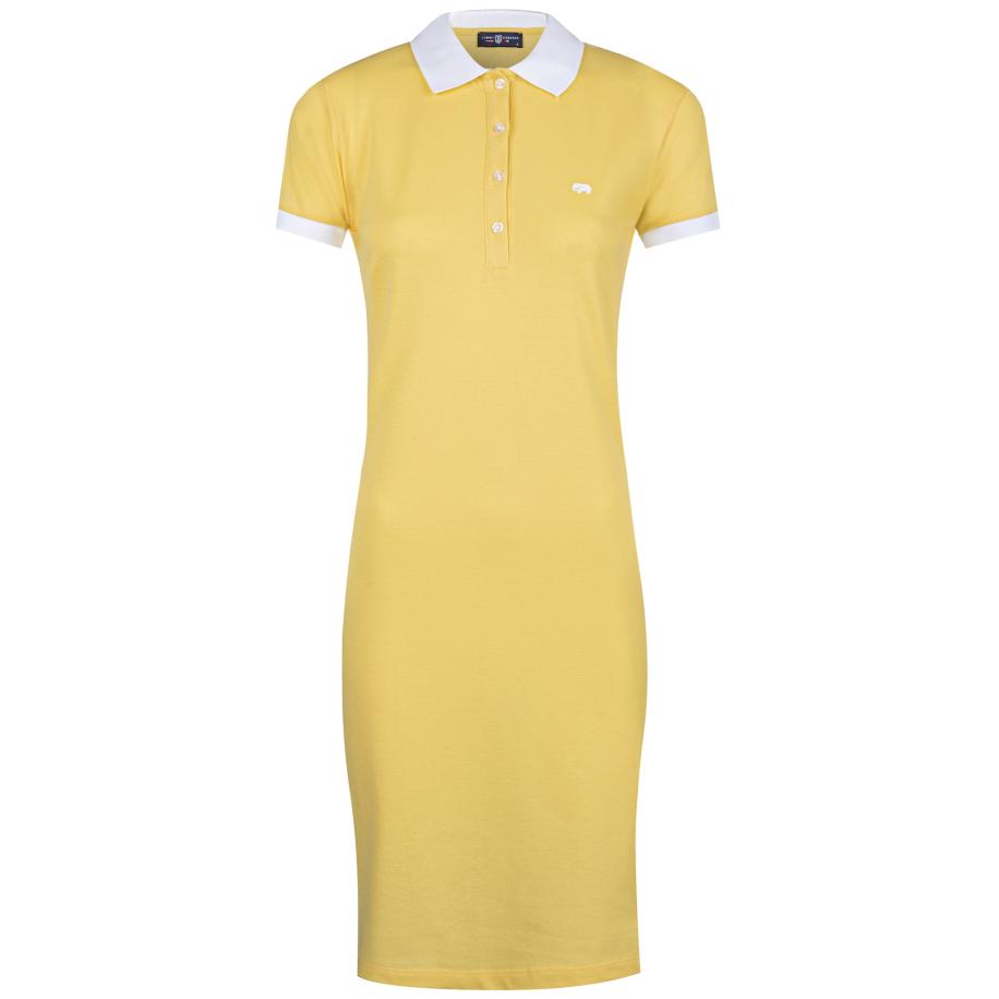 Jimmy Sanders Jimmy Sanders Jurk geel / natuurwit -