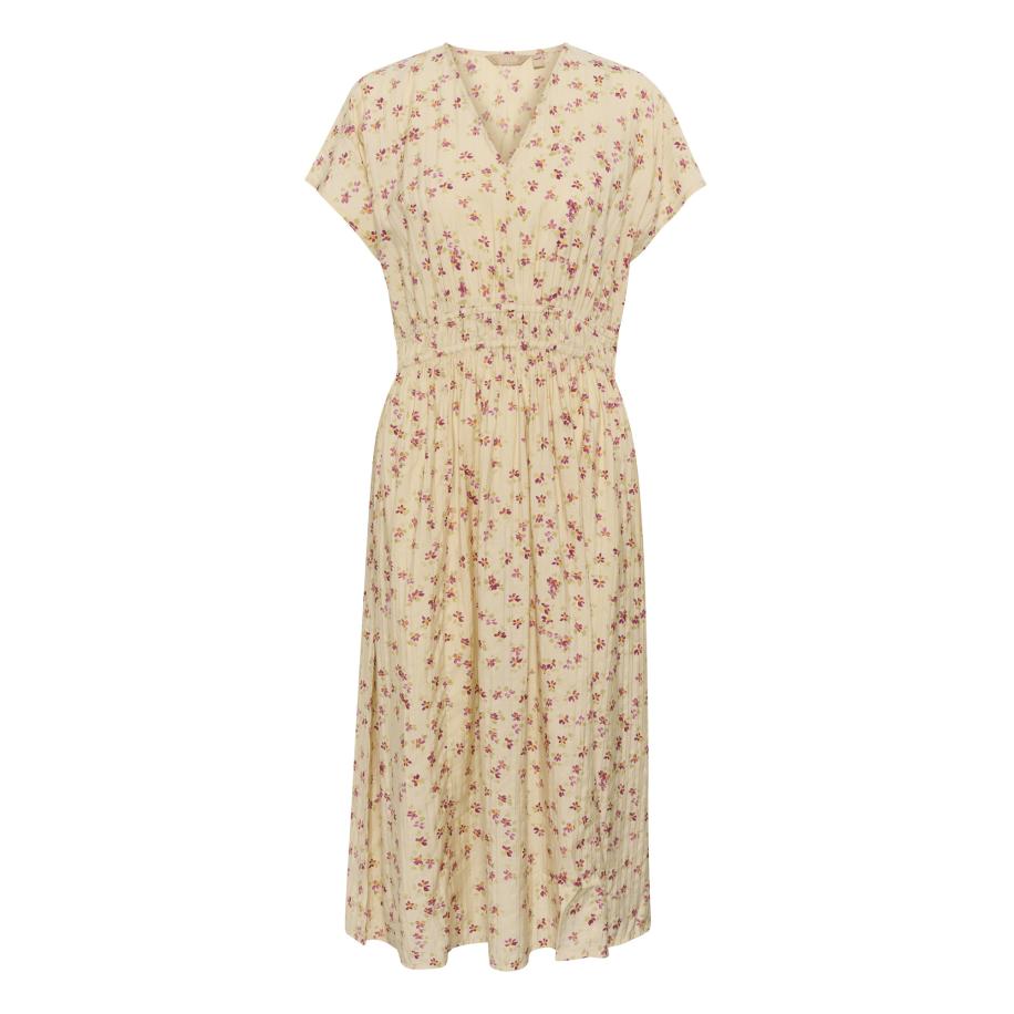 Culture CULTURE Jurk CUPuglia Gally kaki / oranje / rosa / wolwit -