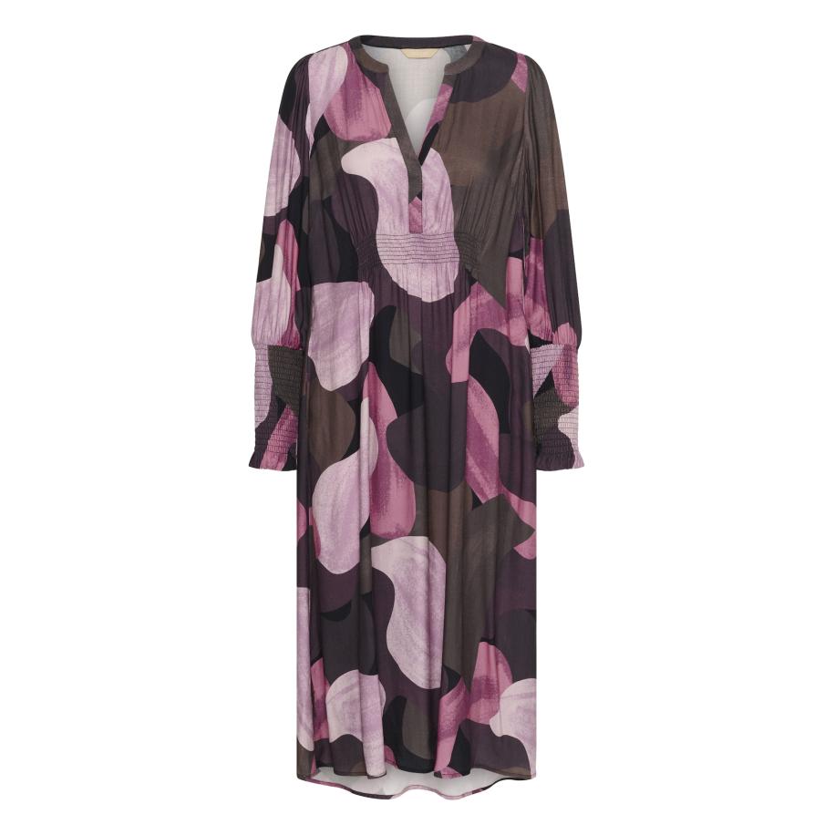 Culture CULTURE Jurk Dana bruin / sering / bessen / zwart -