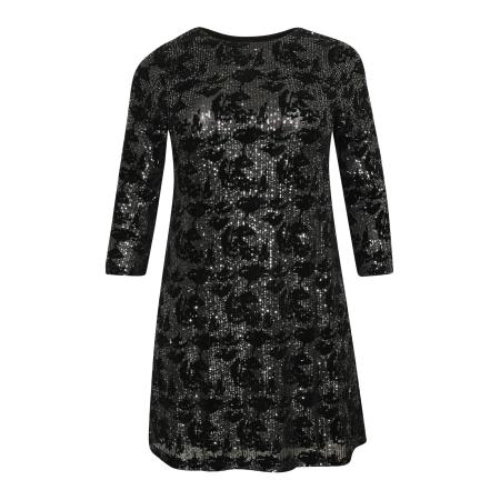 KAFFE CURVE Jurk KC Brit zwart / zilver