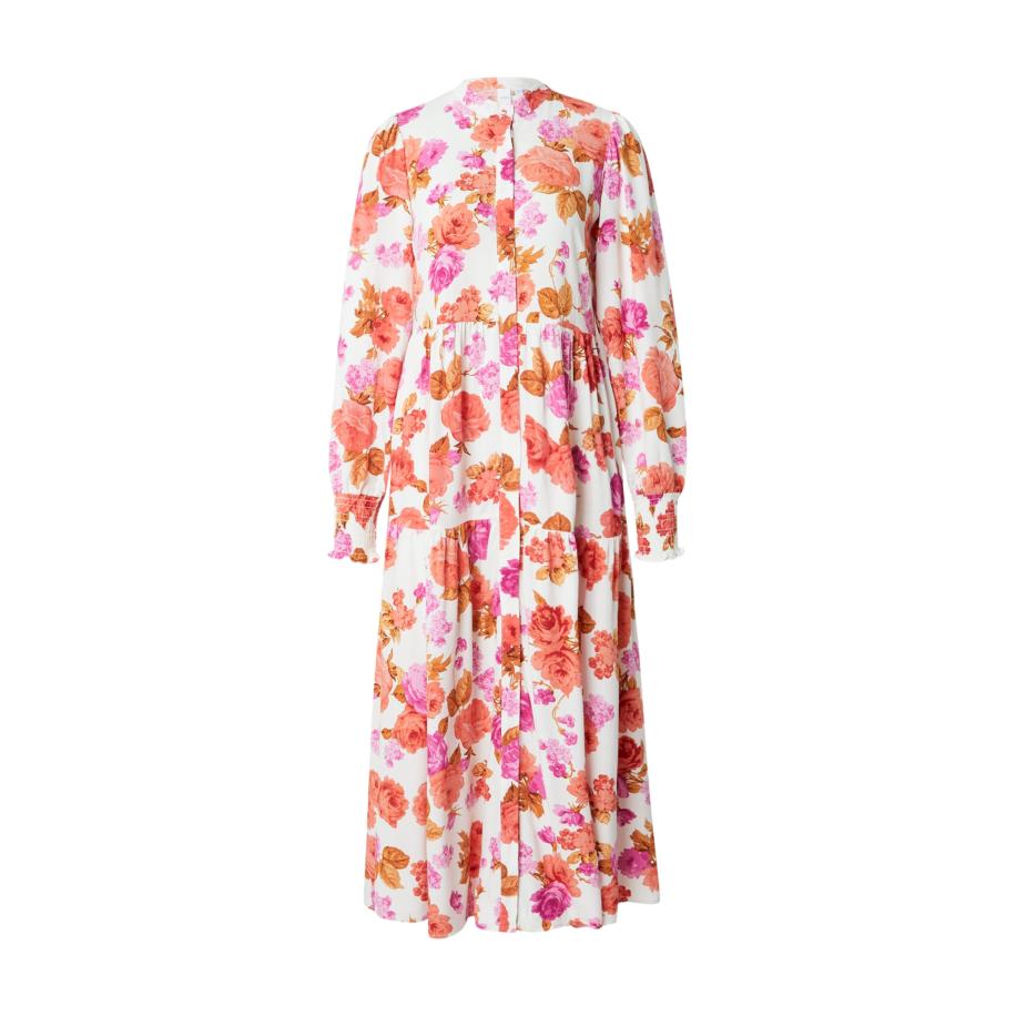 YAS YAS Blousejurk YASAsina olijfgroen / orchidee / koraal / wit -