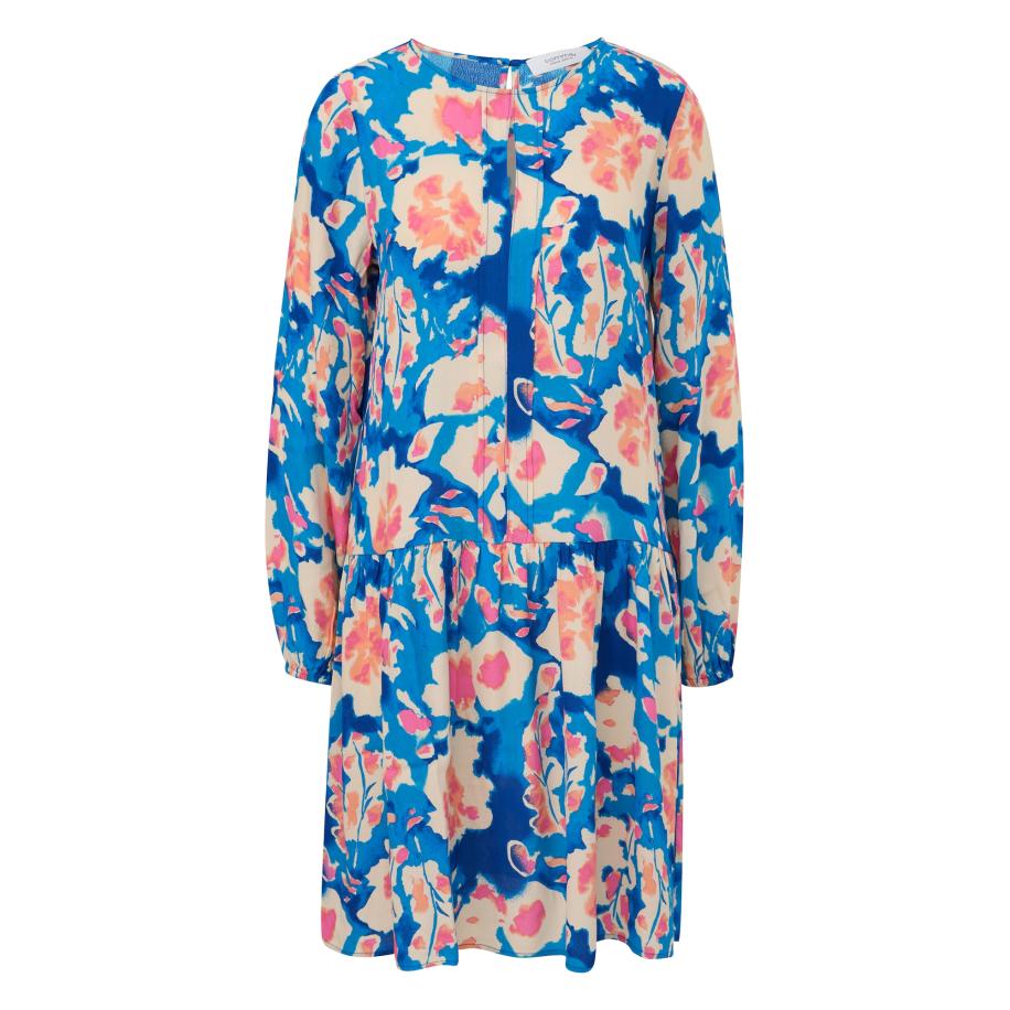 comma casual identity comma casual identity Jurk sand / blauw / lichtoranje / lichtroze -