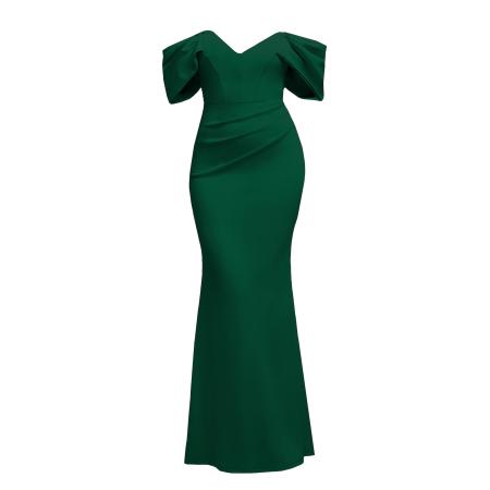 GODDIVA Jurk donkergroen