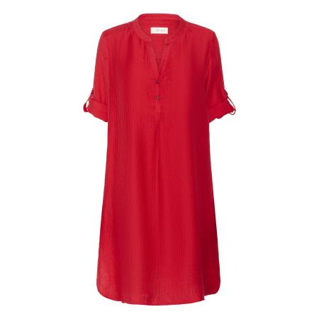 Cream Cream Blousejurk Wilma knalrood