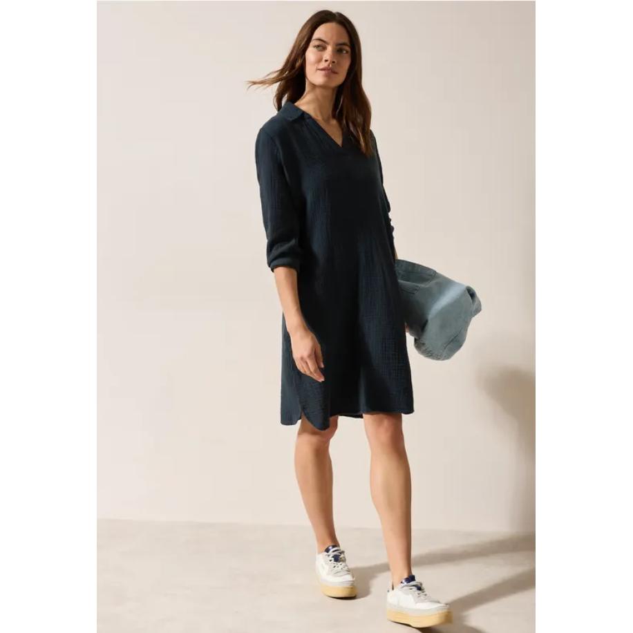 CECIL Mousseline jurk Blauw