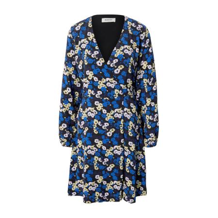 Modström modström Jurk Nabil blauw / pasteelgeel / donkergrijs / zwart / offwhite