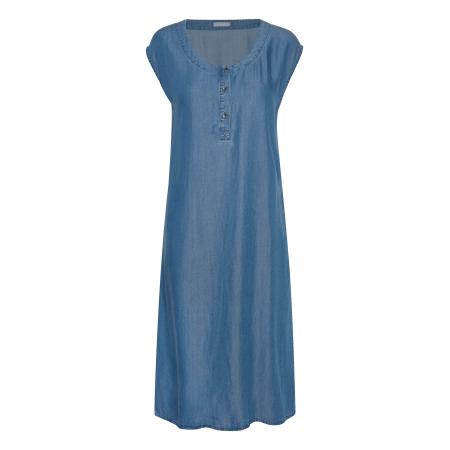 Kaffe Zomerjurk Pelina blauw denim