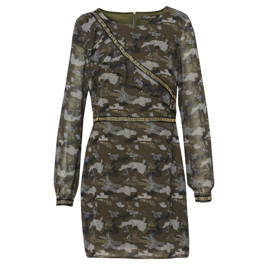 KOROSHI KOROSHI Jurk kaki -