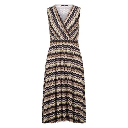 Zero zero Jurk beige / lichtbruin / zwart