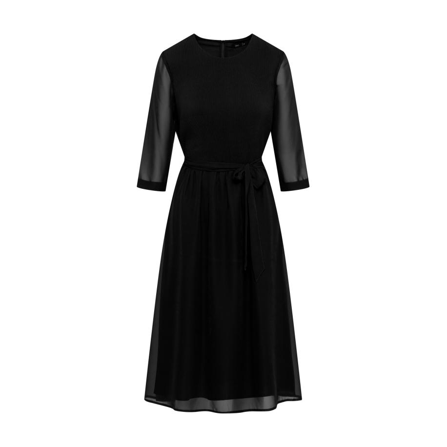 Quiosque Quiosque Jurk 4VF004 zwart gemêleerd -